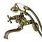 Kingston Brass KS226AB Wall Mount Tub Faucet with Hand Shower, Antique Brass KS226AB - alternate 1